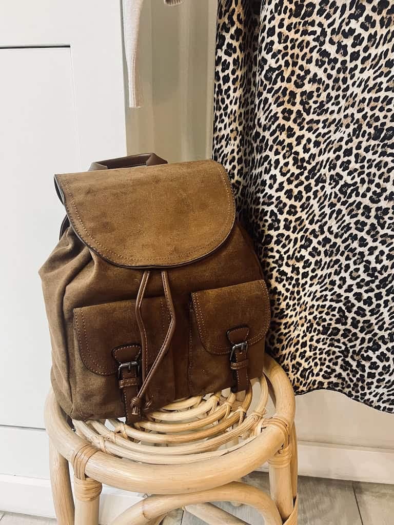 Τσάντα backpack suede